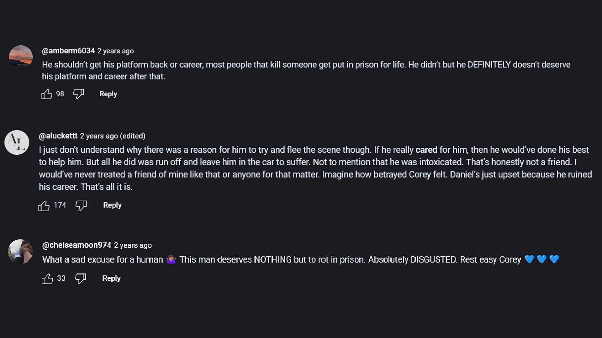 Many fans were dissatisfied with Daniel's apology video. (Image via YouTube)